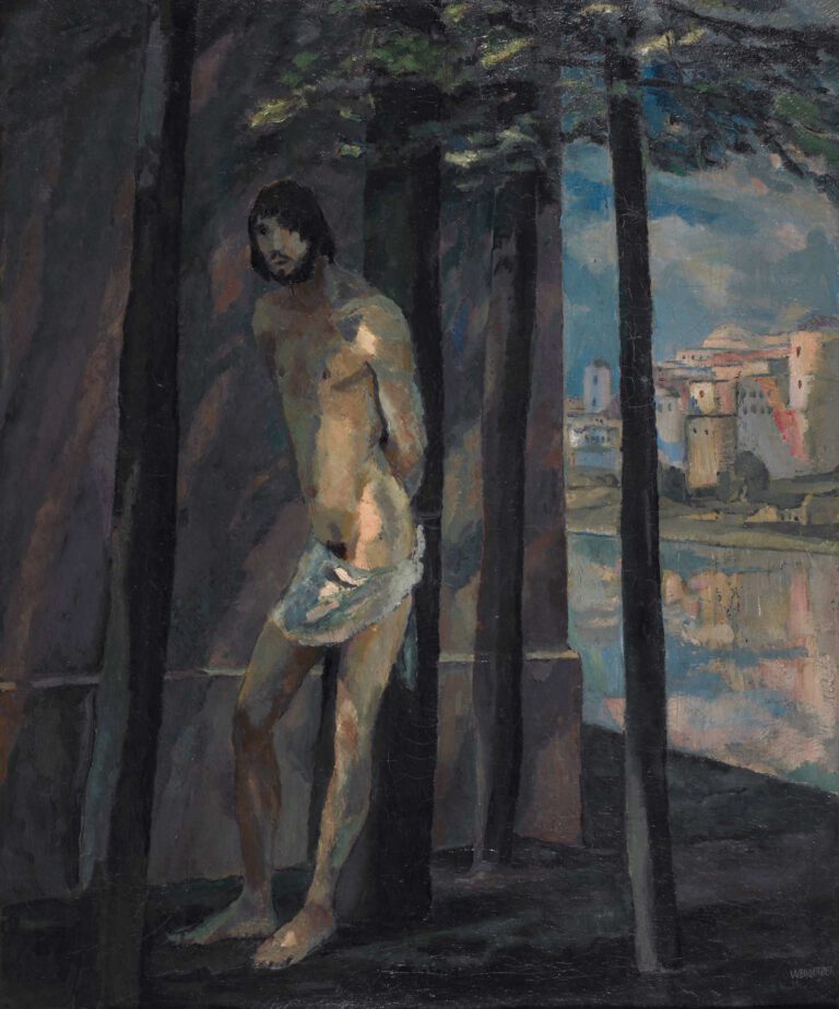 Sebastian an der Mauer​, 1911